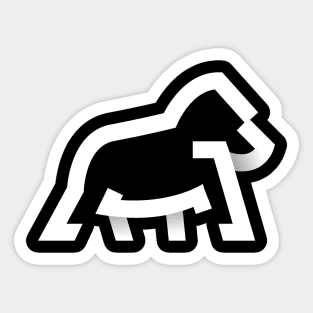 simple gorilla icon Sticker